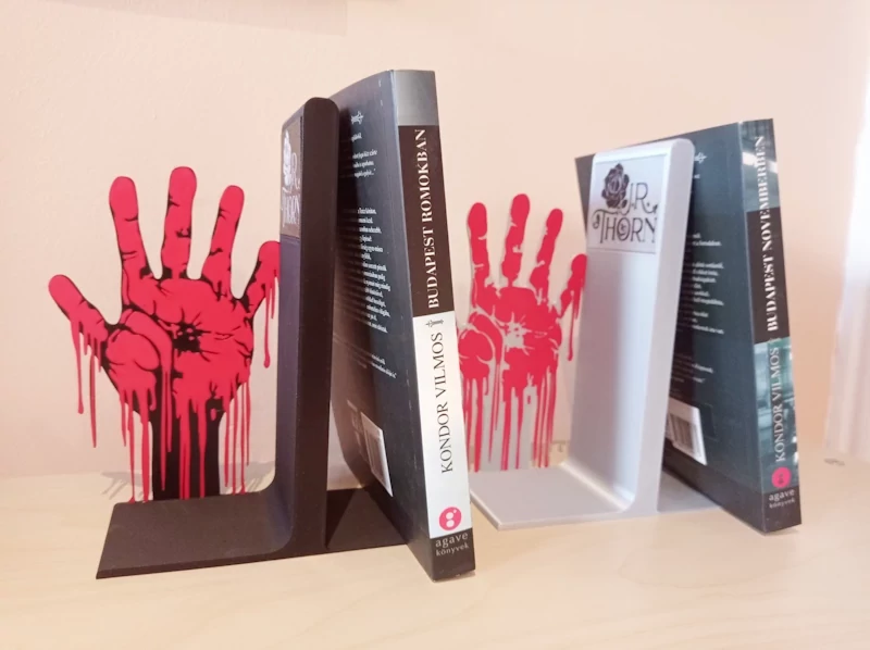egyedi könyvtámasz Példa különleges egyedi könyvtámaszra - 3D nyomtatással
