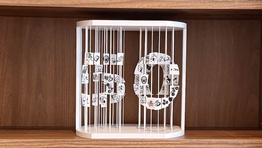 special 3d-printed gift perspective sculpture - 3D printed