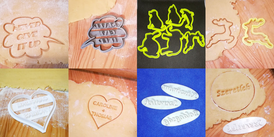 Custom 3D printed cookie cutters