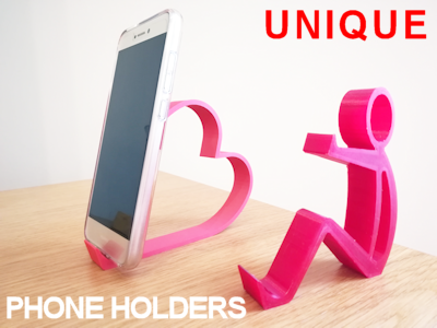 Desktop phone holders - 3D printed gifts