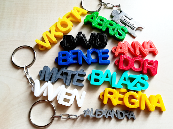Keychain with name - on demand