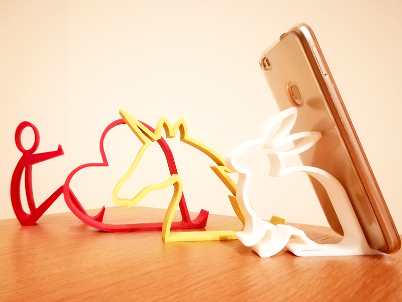 Phone stand for desktop 3d printed desktop phone holders
