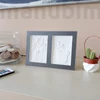 Double 3D Photos in Color Frame with LED light, 2 pcs 9x13 cm