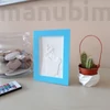 3D fénykép színes képkeretben LED világítással, 9x13 cm