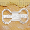 Picture 1/2 -Bone-Shaped Cookie Cutter with Custom Text - 3D printed