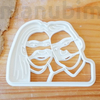 Picture 1/2 -Couple Custom Face Cookie Cutter from photo - 3D printed