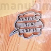 Kép 1/2 - Speech Bubble Cookie Cutter with Custom Text - 3d printed