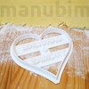 Picture 1/2 -Heart-Shaped Cookie Cutter with Custom Text - 3d printed