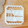 Picture 1/2 -Lovers Cookie Cutter with Custom Text, wedding gift - 3D printed