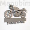 Motorbike Custom Door Plate - 3D printed gift
