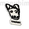 Picture 2/2 -Pumi Dog Keychain with Custom Text, plastic