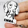 Kép 1/2 - Custom 3D Printed Gift - Dog Keychain with Name