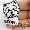 Custom 3D Printed Gift - Dog Keychain with Name