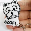 Kép 1/2 - Custom 3D Printed Gift - Dog Keychain with Name