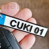 Kép 5/5 - License Plate Keychain with custom text