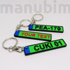 Picture 1/3 -Green License Plate Keychain - custom