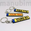 Kép 1/3 - Yellow License Plate Keychain - custom