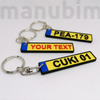 Picture 1/3 -Yellow License Plate Keychain - custom