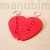 Picture 3/3 -Cutted Heart Keychain for Couples