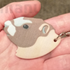 Picture 1/2 -Marmot Keychain - with custom text option