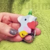 Unicorn keychain blue 3D printed