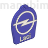 Picture 2/2 -Custom Car Keychain "Laci" - (48x40x4 mm) - PLA- plastic - blue/white