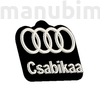 Picture 2/2 -Custom Car Keychain "Csabikaa" - (50x38x4 mm) - PLA - plastic - black/white