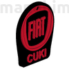 Picture 2/2 -Custom Car Keychain "CUKI" - (48x40x4 mm) - PLA - plastic - black/red