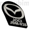 Kép 2/2 - Egyedi autós kulcstartó "Joci" - (49x39x4 mm) - PLA, műanyag - fekete/szürke