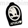 Picture 2/2 -Custom Car Keychain "Apuka" - (48x40x4 mm) - PLA- plastic - black/white