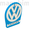 Picture 2/2 -Custom Car Keychain "Bandika" - (49x40x4 mm) - PLA - plastic - lightblue/white