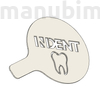 Picture 2/2 -Custom Company Logo "Indent" Cappuccino, Coffee Stencil, PLA, plastic, 90 mm