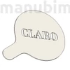 Picture 2/2 -Custom Company Logo "CLARO" Cappuccino, Coffee Stencil, PLA, plastic, 90 mm