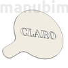 Kép 2/2 - Egyedi céglogós "CLARO" cappuccino és kávé szóró, PLA, műanyag, 90 mm