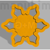 Picture 2/2 -Custom Cookie Cutter "M+G"  - 71 x 71 x 10 mm - PLA, plastic