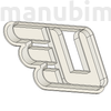 Picture 4/6 -Custom Cookie Cutter Set 3 pcs, "utasellátó", 70x10 mm - PLA, plastic