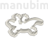 Picture 2/2 -Custom Cookie Cutter, "lizard", 100x58x10 mm - PLA, plastic