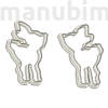 Picture 2/2 -Custom Cookie Cutter, "deer couple", 100x68x10 mm - PLA, plastic
