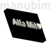 Kép 2/2 - Egyedi kulcstartó "Alfa Mit" (30x20x4 mm) - PLA - műanyag