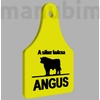 Kép 2/2 - Egyedi kulcstartó "ANGUS" - (70x53x4 mm) - PLA - műanyag - fekete/sárga