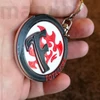 Picture 2/2 -Custom Company Logo Keychain "Totalfire", PLA, plastic, white/black/red (55x50x4 mm)