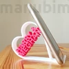 Kép 1/4 - Heart Shaped Phone Holder with Custom Text - 3d printed