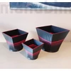 3D printed decoration flower pot set, 3 pcs - Morpho design