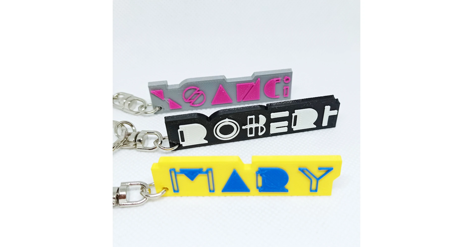 Name Keychain, hyped style - 3D printed product