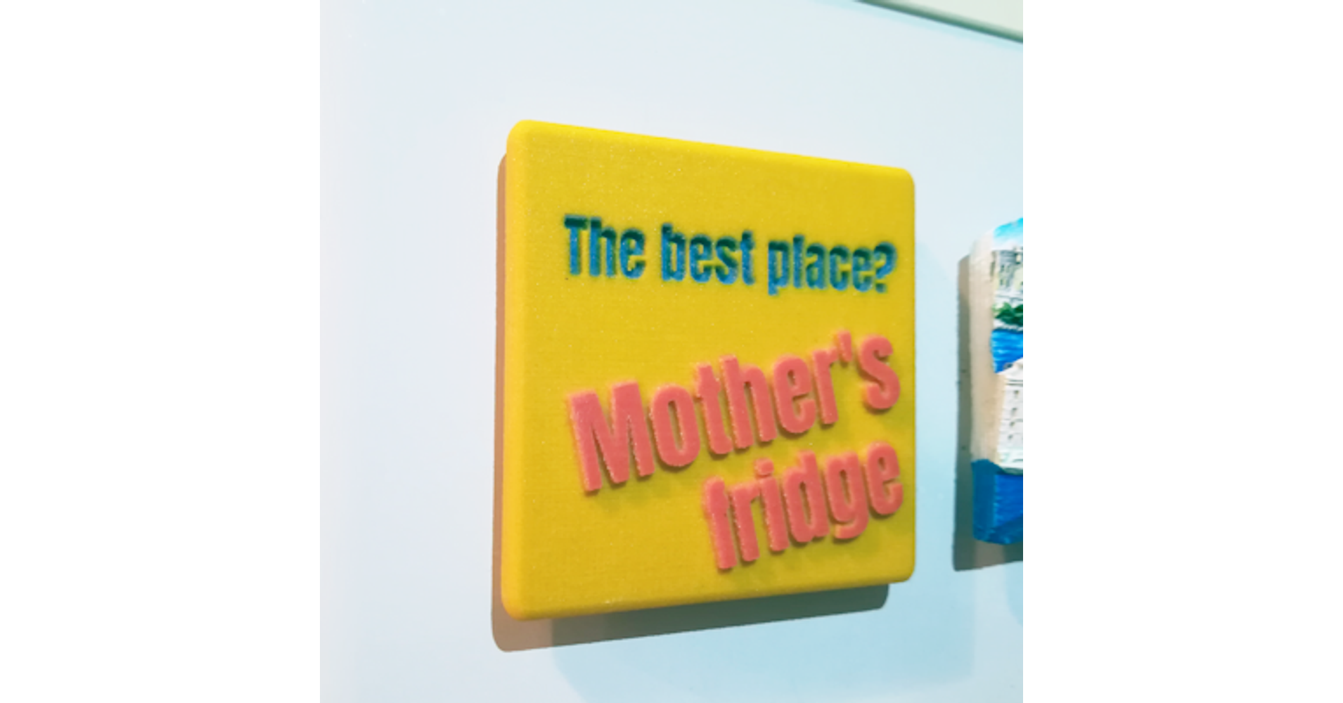 3d Printed Rectangular Fridge Magnet Creative Gift Diy