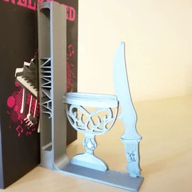 Goblet &amp;amp; Dagger Bookend - Custom 3D printed