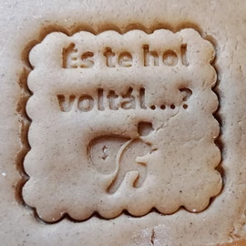 &amp;quot;És te hol voltál...?&amp;quot; vicces sütikiszúró  - 3D printed