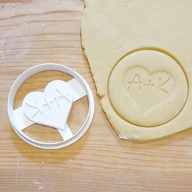 Round-Shape Cookie Cutter with Monogram option - 3D printed