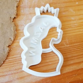 Princess Cookie Cutter with Custom Text - 3D printed