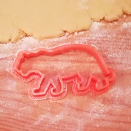 Tiger Cookie Cutter with Custom Text - 3d printed